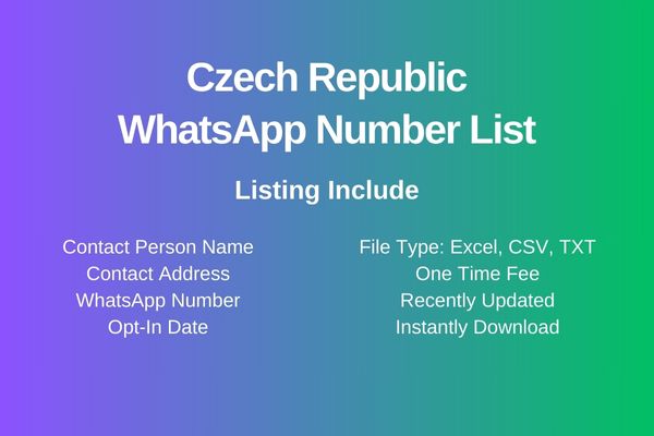 Czech Republic whatsapp number list