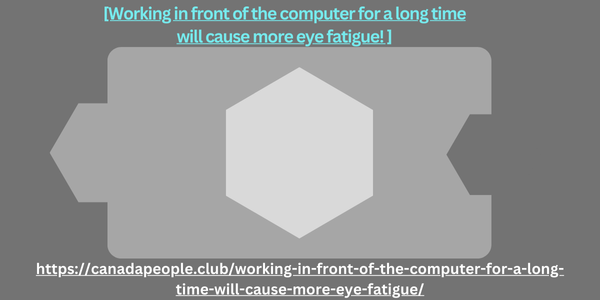 [Working in front of the computer for a long time will cause more eye fatigue! ]