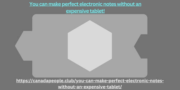 You can make perfect electronic notes without an expensive tablet!