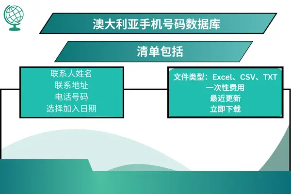 澳大利亚手机号码数据库